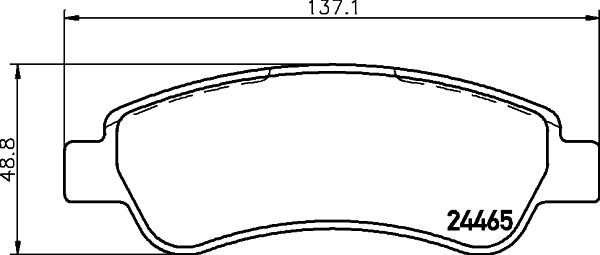 HELLA Piduriklotside komplekt, ketaspidur 8DB 355 012-911