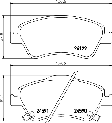 HELLA Jarrupala, levyjarru 8DB 355 013-561