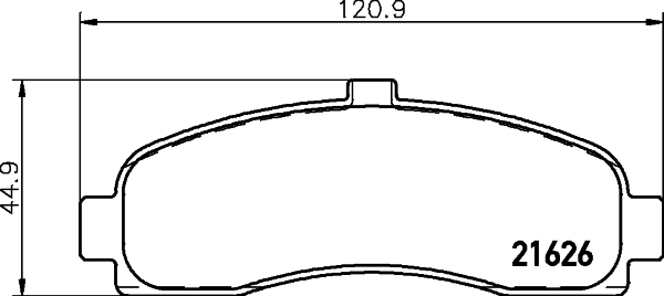 HELLA Piduriklotside komplekt, ketaspidur 8DB 355 016-501