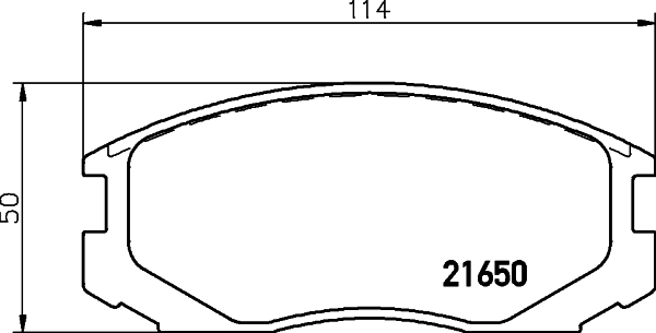 HELLA Piduriklotside komplekt, ketaspidur 8DB 355 017-161