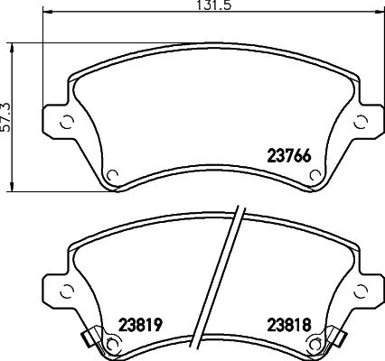 HELLA Jarrupala, levyjarru 8DB 355 017-241