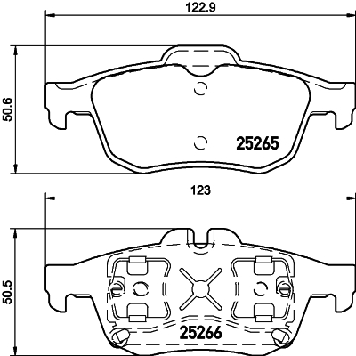 HELLA Piduriklotside komplekt, ketaspidur 8DB 355 017-341