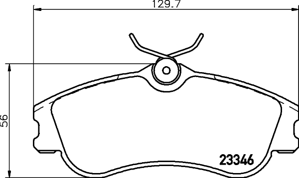 HELLA Piduriklotside komplekt, ketaspidur 8DB 355 018-541