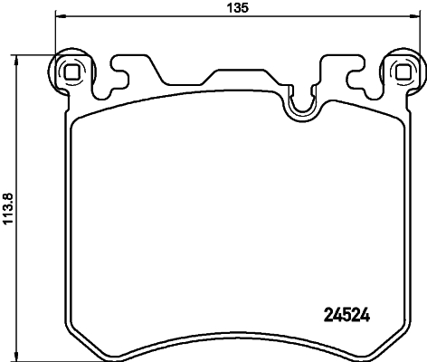 HELLA Piduriklotside komplekt, ketaspidur 8DB 355 020-431