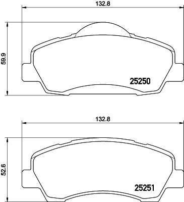 HELLA Piduriklotside komplekt, ketaspidur 8DB 355 020-771