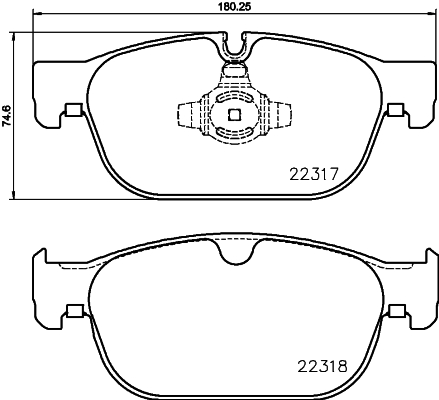 HELLA Jarrupala, levyjarru 8DB 355 024-801