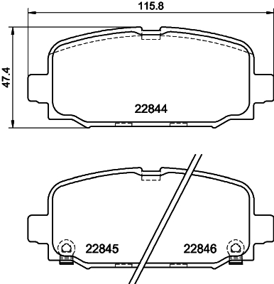 HELLA Jarrupala, levyjarru 8DB 355 039-411