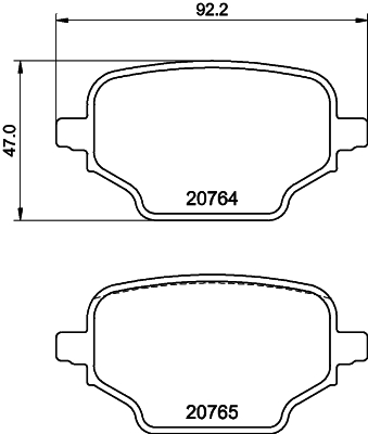 HELLA Jarrupala, levyjarru 8DB 355 039-911