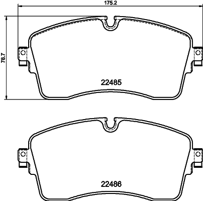 HELLA Piduriklotside komplekt, ketaspidur 8DB 355 040-361