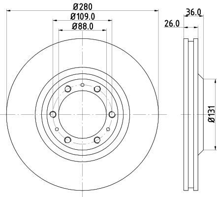 HELLA Piduriketas 8DD 355 106-001