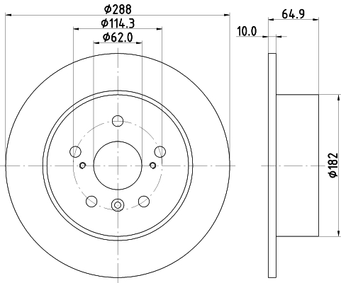 HELLA Jarrulevy 8DD 355 109-051