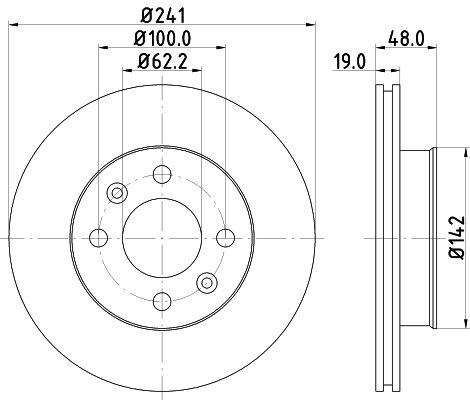 HELLA Piduriketas 8DD 355 111-431