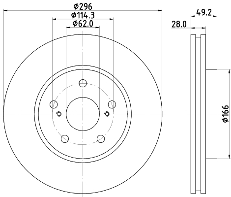 HELLA Jarrulevy 8DD 355 111-681