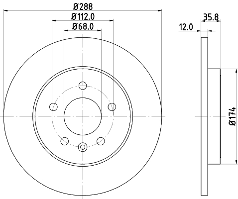 HELLA Jarrulevy 8DD 355 111-811