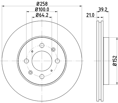 HELLA Piduriketas 8DD 355 114-451