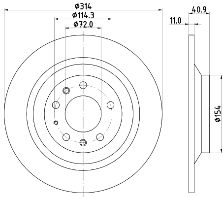 HELLA Piduriketas 8DD 355 114-501