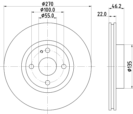 HELLA Jarrulevy 8DD 355 115-361