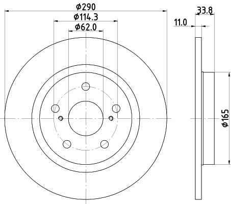 HELLA Jarrulevy 8DD 355 116-121