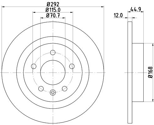 HELLA Piduriketas 8DD 355 116-601