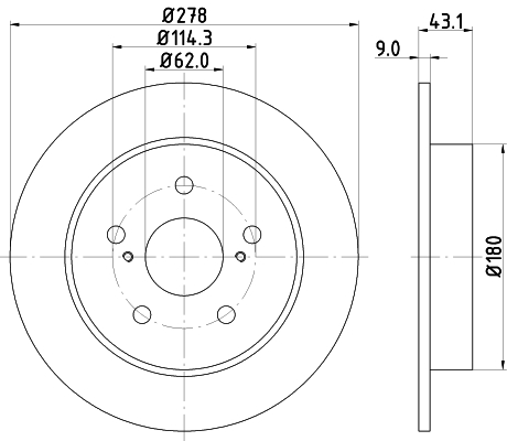 HELLA Piduriketas 8DD 355 116-791
