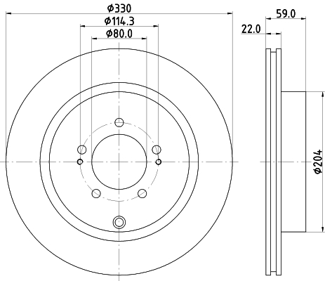 HELLA Piduriketas 8DD 355 116-881