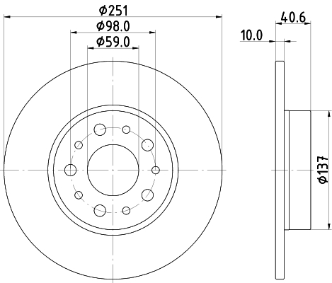HELLA Piduriketas 8DD 355 118-071