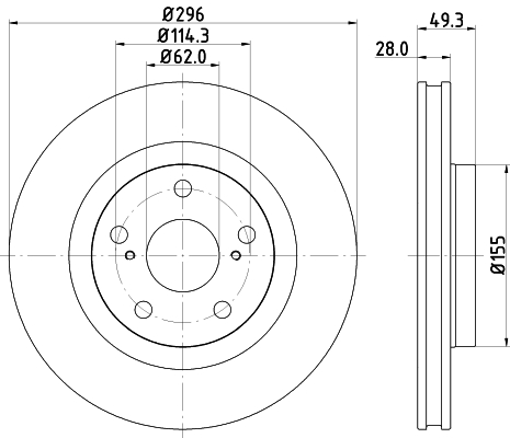 HELLA Jarrulevy 8DD 355 118-561