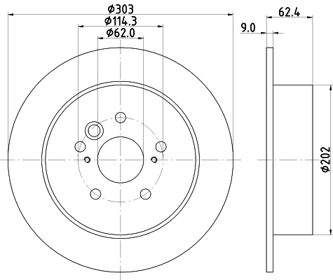 HELLA Jarrulevy 8DD 355 118-721