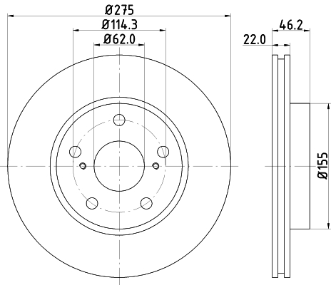 HELLA Jarrulevy 8DD 355 118-961