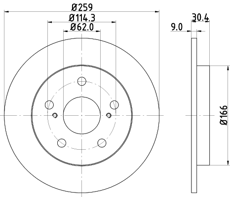 HELLA Jarrulevy 8DD 355 118-981