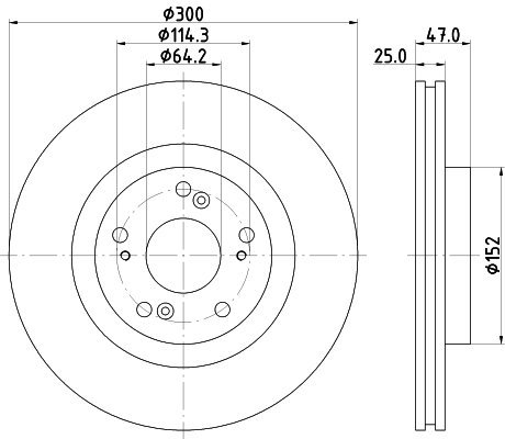 HELLA Piduriketas 8DD 355 125-081