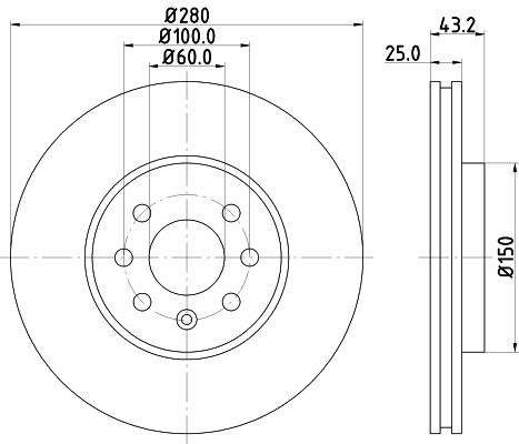 HELLA Jarrulevy 8DD 355 128-211