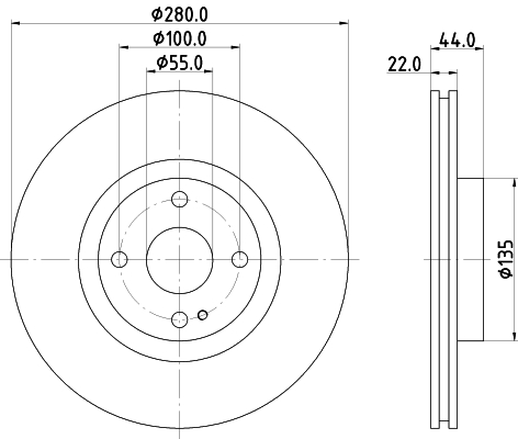 HELLA Jarrulevy 8DD 355 131-921
