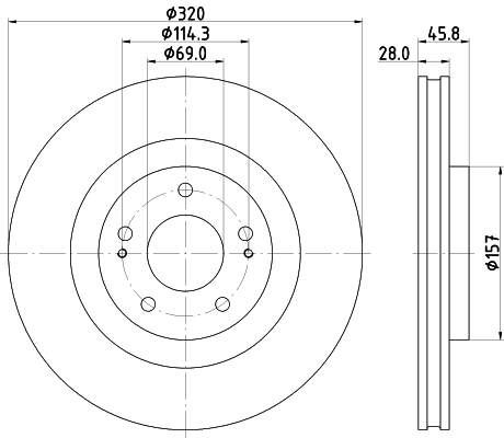 HELLA Jarrulevy 8DD 355 132-271