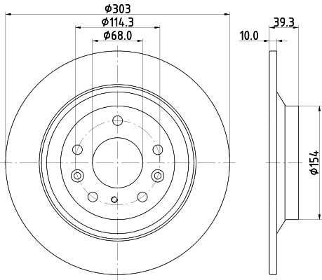 HELLA Piduriketas 8DD 355 133-481