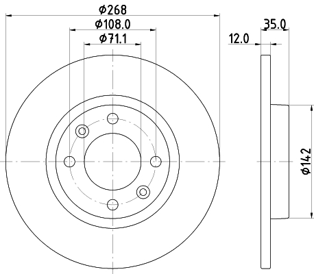 HELLA Piduriketas 8DD 355 133-691