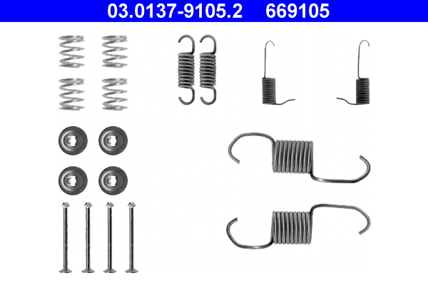 ATE Lisatarvikute komplekt, trummelpiduriklotsid 03.0137-9105.2