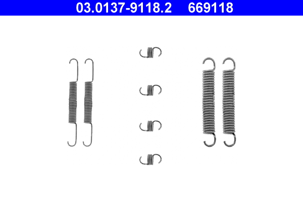 ATE Lisatarvikute komplekt, trummelpiduriklotsid 03.0137-9118.2