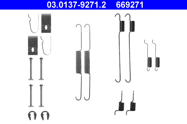 ATE Lisatarvikute komplekt, trummelpiduriklotsid 03.0137-9271.2