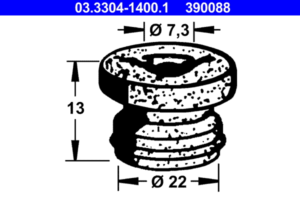 ATE Lock, bromsvätskebehållare 03.3304-1400.1
