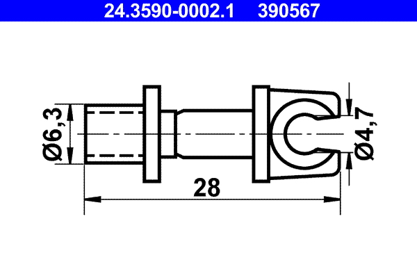 ATE Kinnitus, piduritorustik 24.3590-0002.1