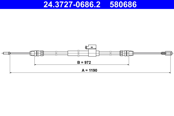 ATE Vajer, parkeringsbroms 24.3727-0686.2