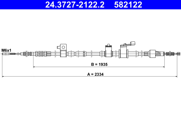 ATE Vajer, parkeringsbroms 24.3727-2122.2