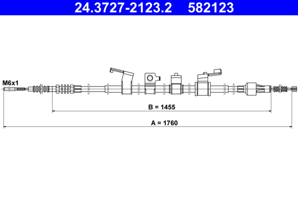 ATE Vajer, parkeringsbroms 24.3727-2123.2