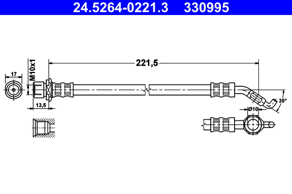 ATE Jarruletku 24.5264-0221.3