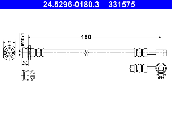 ATE Pidurivoolik 24.5296-0180.3