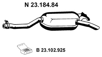 EBERSPÄCHER Tłumik końcowy 23.184.84