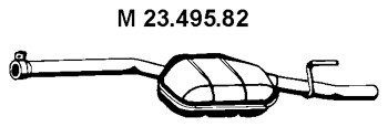EBERSPÄCHER Tłumik środkowy 23.495.82