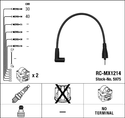 NGK Süütesüsteemikomplekt 5975