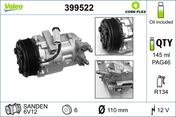 VALEO Kompressor,kliimaseade 399522